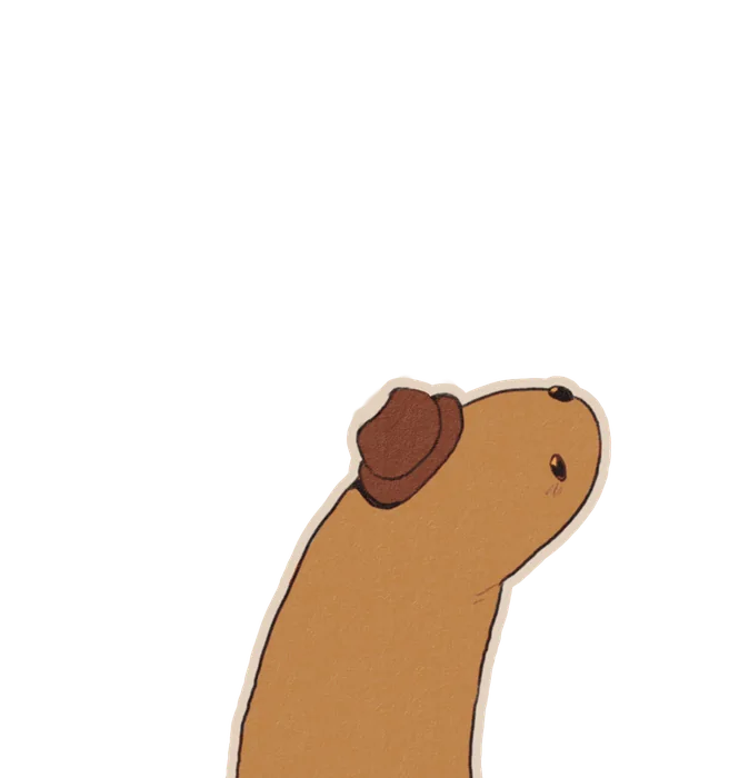 Worm: a creature with a yellow body and a long neck, looking to the side